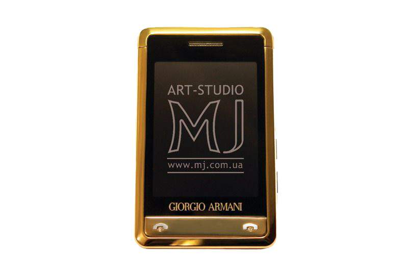 MJ - Mobile Phone Giorgio Armani Gold Platinum Diamond.