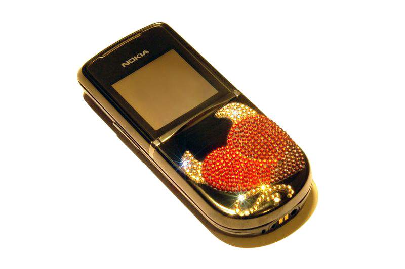 MJ - Nokia 8800 Diamond Sirocco Limited Edition - White, Yellow, Brown & Red Brilliants