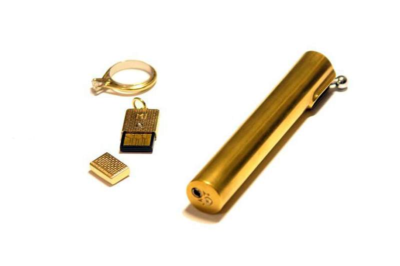 MJ - Gold Luxury Kit 888 - Gold Lighter, Gold Ring & Gold USB Flash Drive